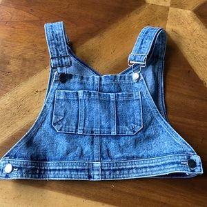 Jean Overall Crop Top